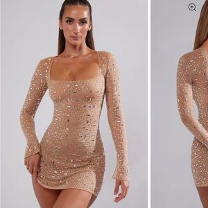 Oh Polly- nude sparkly dress